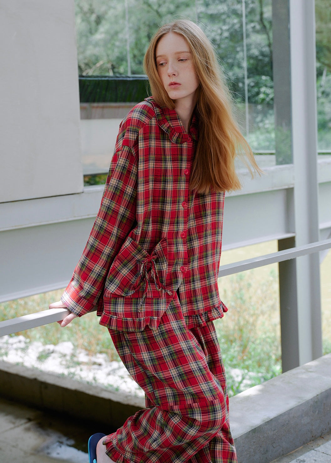 Holiday Tartan Cotton Pajama Set