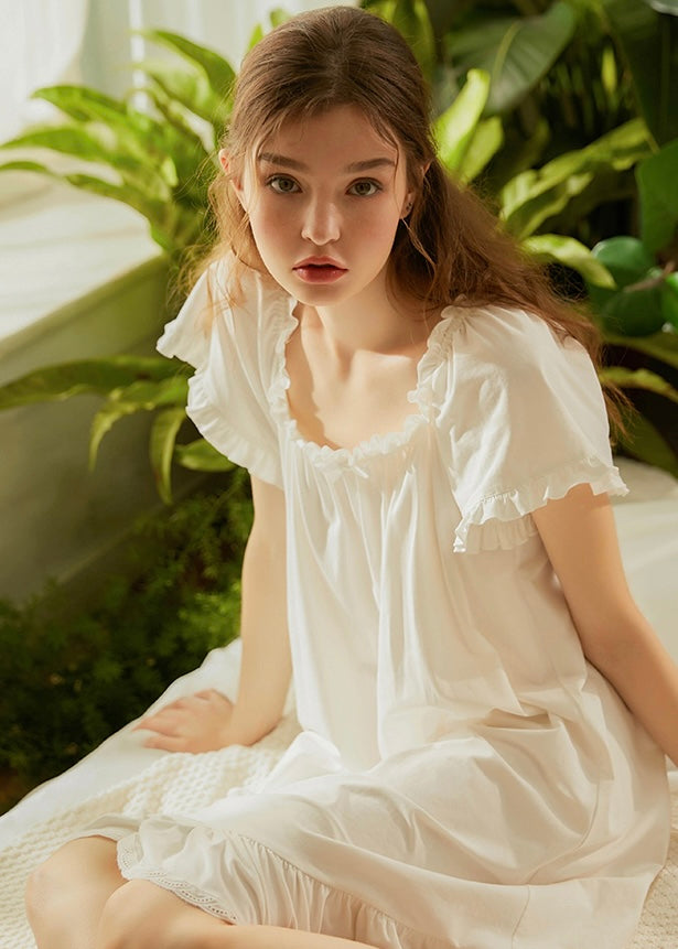 Pure Whisper Ruffle Sleep Dress