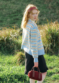 Sea Breeze Ribbon Stripe Cardigan