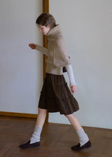 Old Memory Vintage Cable Wool Turtleneck Sweater