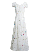 Petal Notes Vintage Embroidered Lace Dress