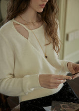 Romantic Wrap Button Knit Cardigan(2COLOR)