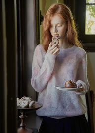 Butterfly Mohair Wool Knit Sweater(2COLOR)