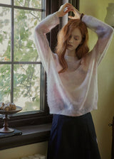 Butterfly Mohair Wool Knit Sweater(2COLOR)