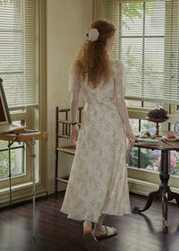 Whispering Wings Wrap Vintage Dress