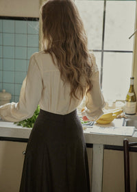 Ivory Lace Garden Embroidered Blouse