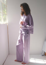 Lavender Clover Cotton Gauze long-sleeve Pajama Set