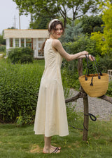 'Afternoon Sunshine' Patchwork Sleeveless Cotton Dress