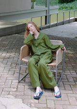 Moss Reverie Cotton Pajama Set