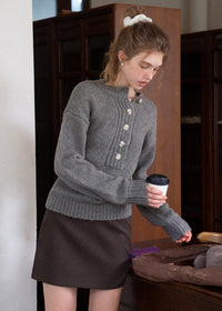 Autumn Archive Classic Button Knit Sweater