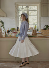 Blue Letter Gingham Tie-Waist Vintage Blouse