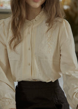 Ivory Lace Garden Embroidered Blouse