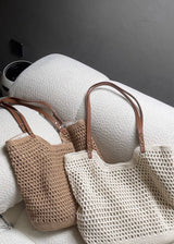 Knit Mesh Summer Tote Bag(2COLOR)