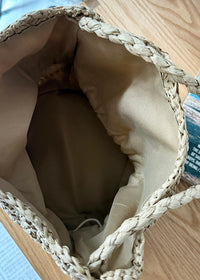 Soleil Summer Woven Straw Bucket Bag