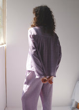 Lavender Clover Cotton Gauze long-sleeve Pajama Set