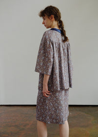 Moonmist Floral Cotton Gauze Peter Pan Pajama Set