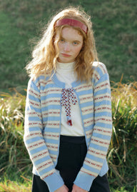 Sea Breeze Ribbon Stripe Cardigan