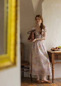 Twilight Petal Dress | Lavender Pastel Vintage Dress