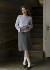 Soft Reverie Eyelet Knit Sweater(2COLOR)