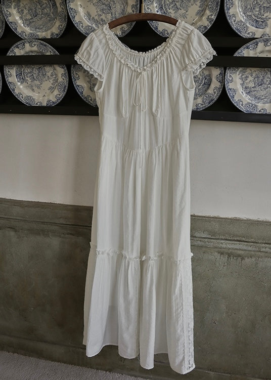Lune Blanche Dress | Minimal Romantic White Dress