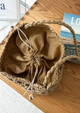 Soleil Summer Woven Straw Bucket Bag
